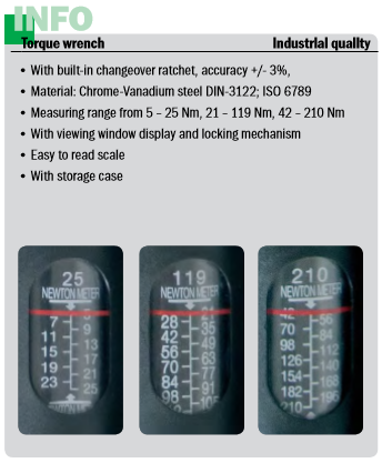 德國haupa 110607 TORQUE WRENCH  1/4" 5-25NM 扭力扳手