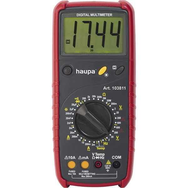 德國haupa 103811 “Multi Check II” - digital high-capacity multimeter|力騏企業有限公司 德國專業手工具 義大利ABS接線盒IP開關箱 進口歐式端子台 太陽能直流DC端子台 太陽能直流DC保險絲座 太陽能直流突波吸收器 太陽能交直流1000V數位鉤錶 軌道式接線端子台