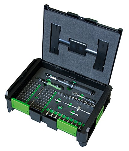 德國huapa 220640 SysCon S socket wrench set „Torque“ ¼" 51-pcs2分扭力板手組