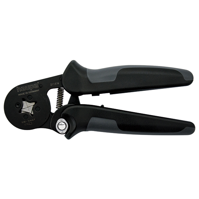 德國haupa 211816 Crimping pliers  for end sleeves四角形針型端子壓接鉗|力騏企業有限公司 德國專業手工具 義大利ABS接線盒IP開關箱 進口歐式端子台 太陽能直流DC端子台 太陽能直流DC保險絲座 太陽能直流突波吸收器 太陽能交直流1000V數位鉤錶 軌道式接線端子台