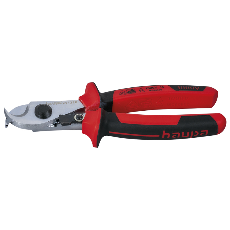 德國haupa 211226 Cable cutters VDE with spring joint 絕緣彈簧電纜剪