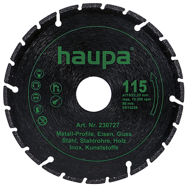 德國haupa 230727 Diamond cutting disk „Spezial“ 鑽石砂輪片|力騏企業有限公司 德國專業手工具 義大利ABS接線盒IP開關箱 進口歐式端子台 太陽能直流DC端子台 太陽能直流DC保險絲座 太陽能直流突波吸收器 太陽能交直流1000V數位鉤錶 軌道式接線端子台