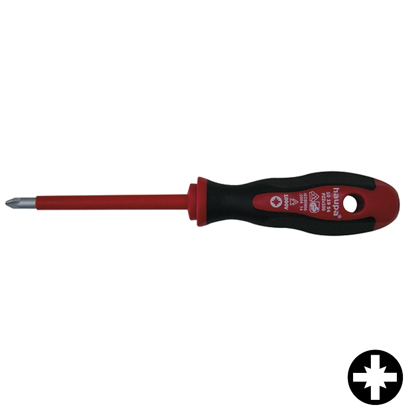 德國haupa 101950 2-component VDE cross slotted screwdrivers Pozidriv(PZ米型)