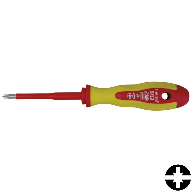 德國haupa 101870 VDE 2-component screwdriver with PZ 絕緣起子(米型)