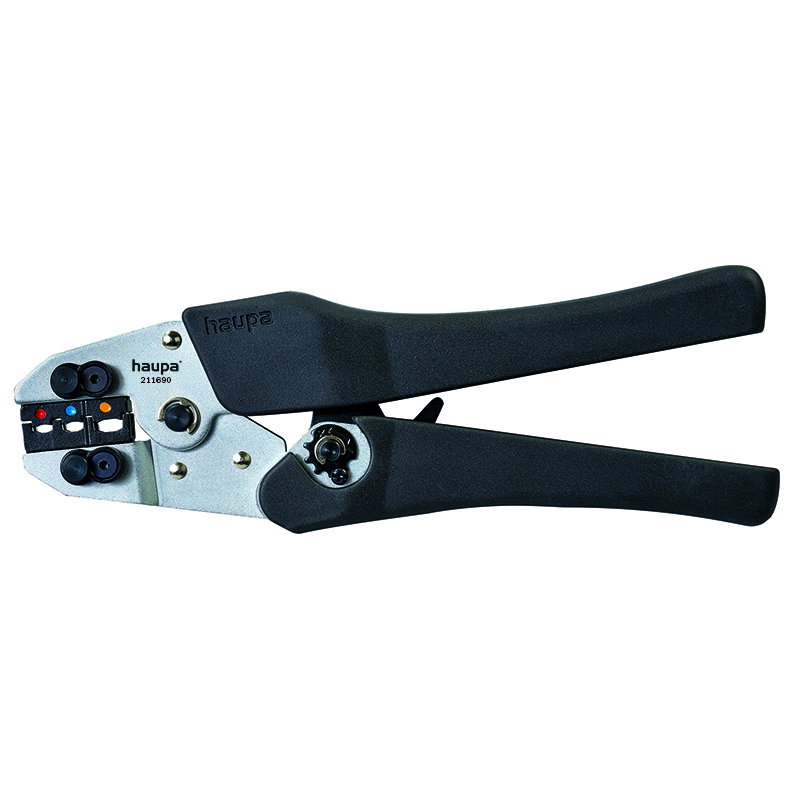 德國haupa 211690 Crimping pliers X-Crimp  快速換模壓接鉗|力騏企業有限公司 德國專業手工具 義大利ABS接線盒IP開關箱 進口歐式端子台 太陽能直流DC端子台 太陽能直流DC保險絲座 太陽能直流突波吸收器 太陽能交直流1000V數位鉤錶 軌道式接線端子台