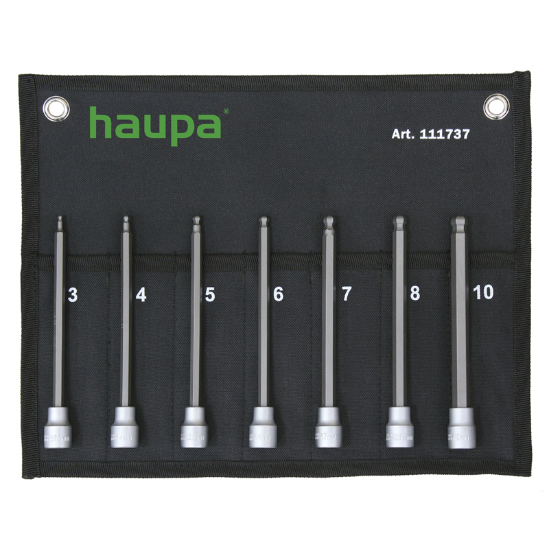 德國haupa 111737 3/8" internal hexagonal bolt set 內六角球型套筒起子