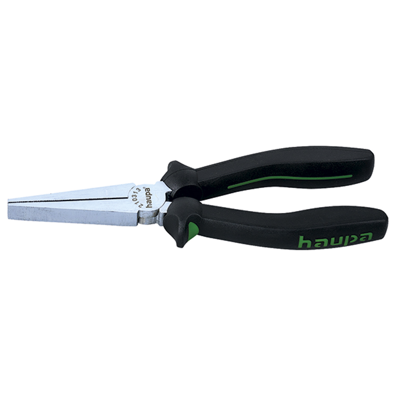 德國haupa 210313 Long flat nose pliers DIN ISO 5745 平口尖嘴鉗