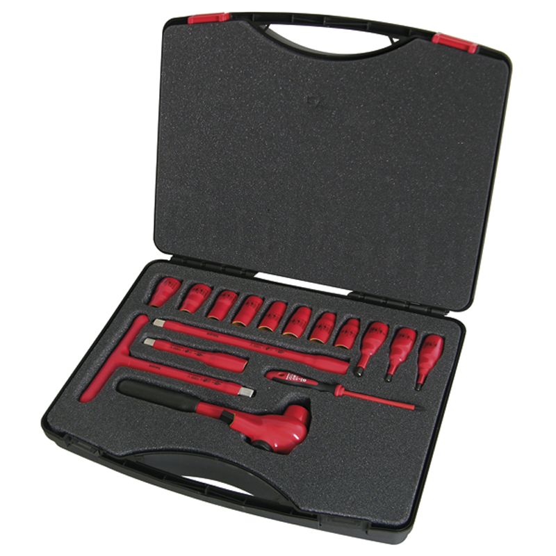 德國haupa 220205/EN 1/2"Tool case 1000 V 四分絕緣工具組