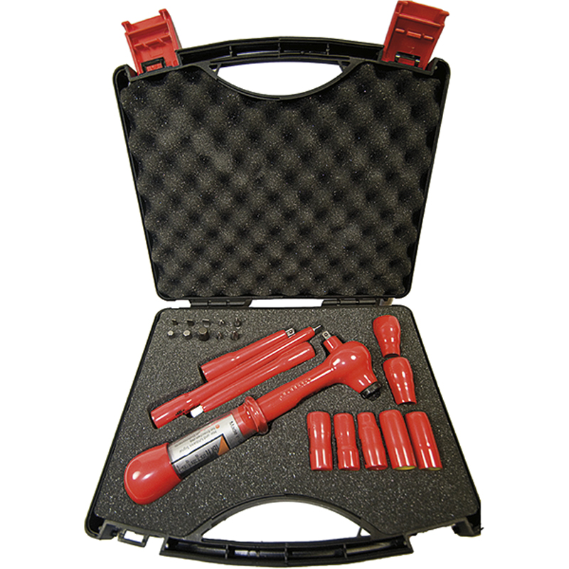 德國haupa 110869 1/4"Tool case for household connections 1000 V二分絕緣工具組